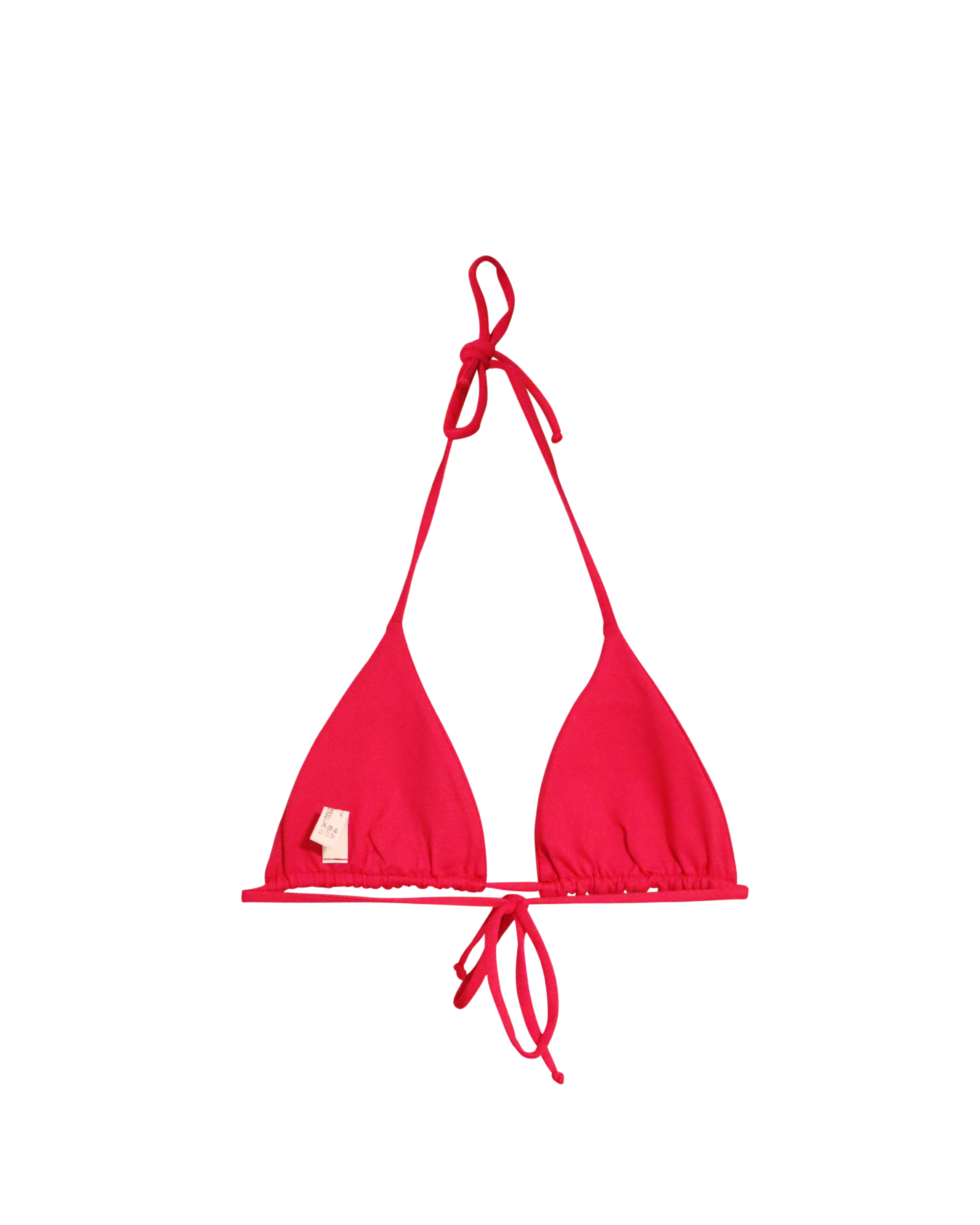 Isla String Triangle Bikini Top | Hot Pink