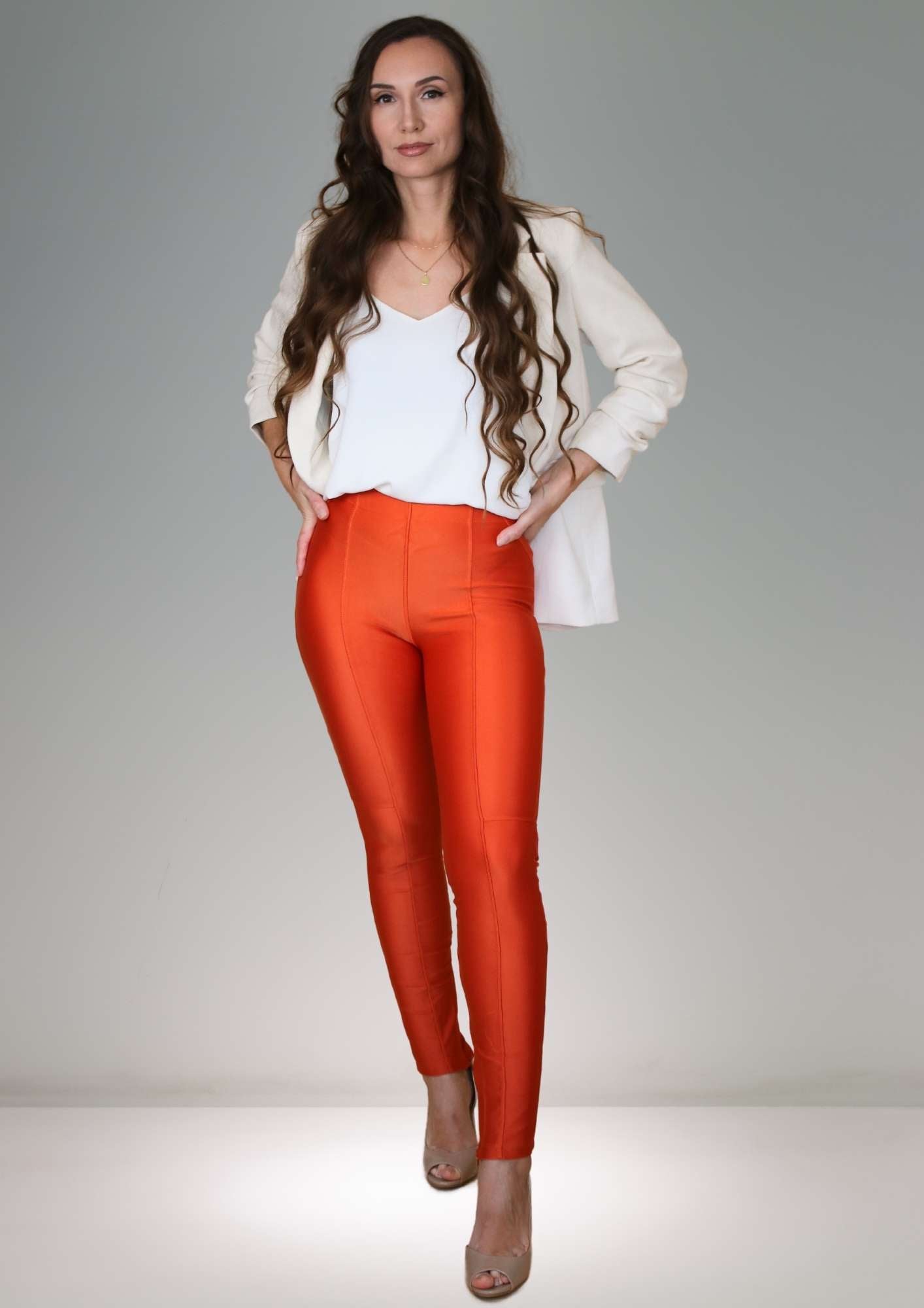 Olivia Compression Pants Orange