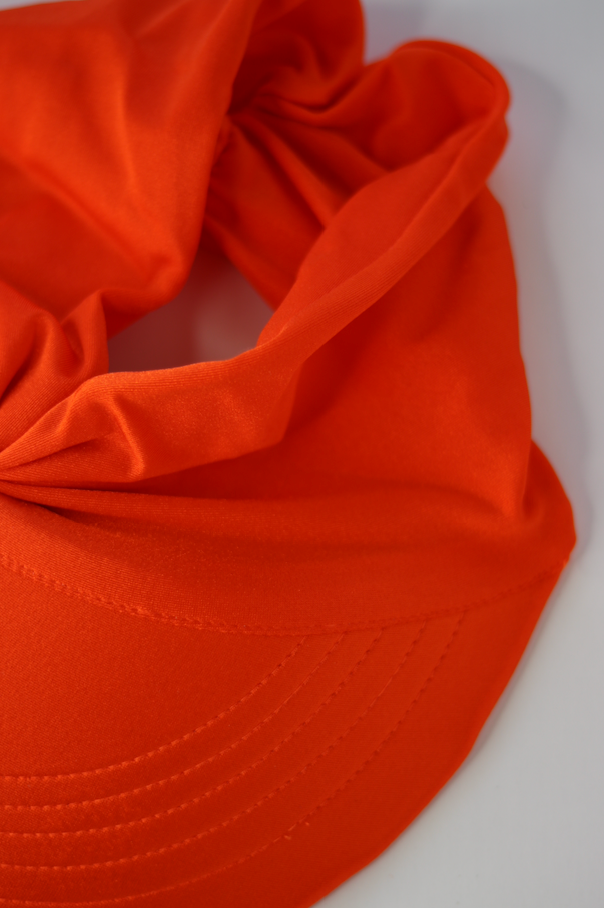 Women's Sun Visor, Turban Visor, Brazilian Cap , 50+ UV Protection Orange