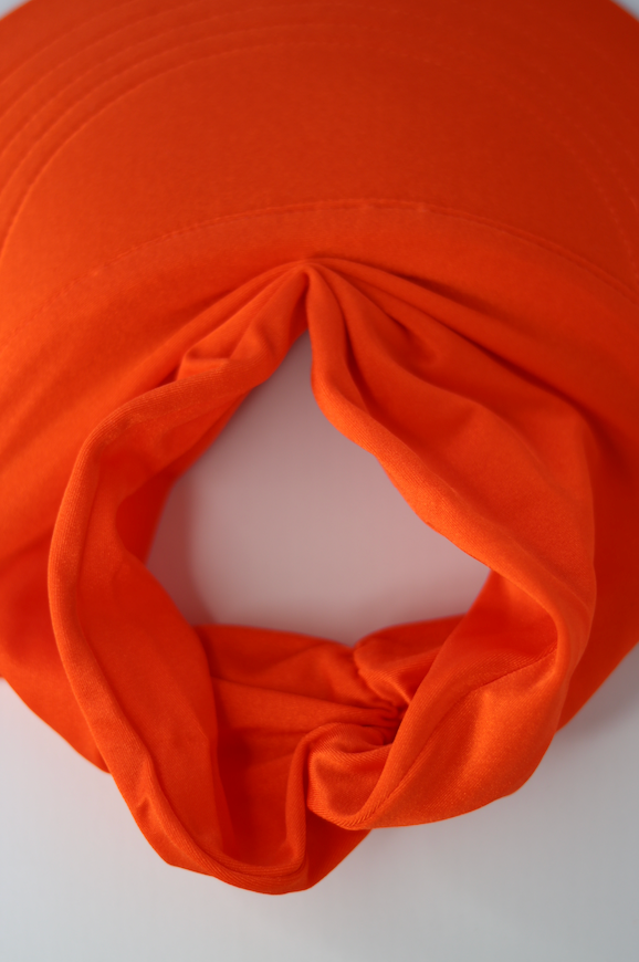 Women's Sun Visor, Turban Visor, Brazilian Cap , 50+ UV Protection Orange