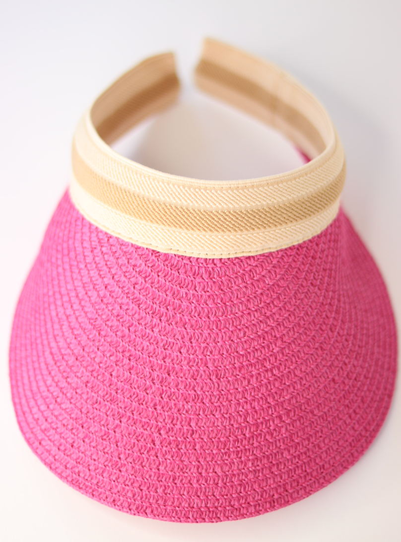 Women's Sun Visor Hat Pink
