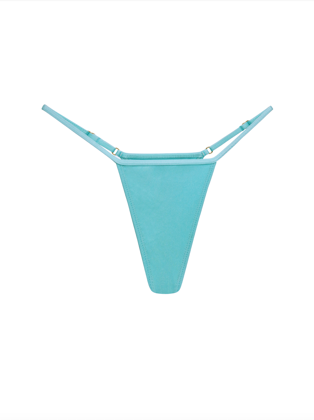 Tan Line Bikini String Thong Black