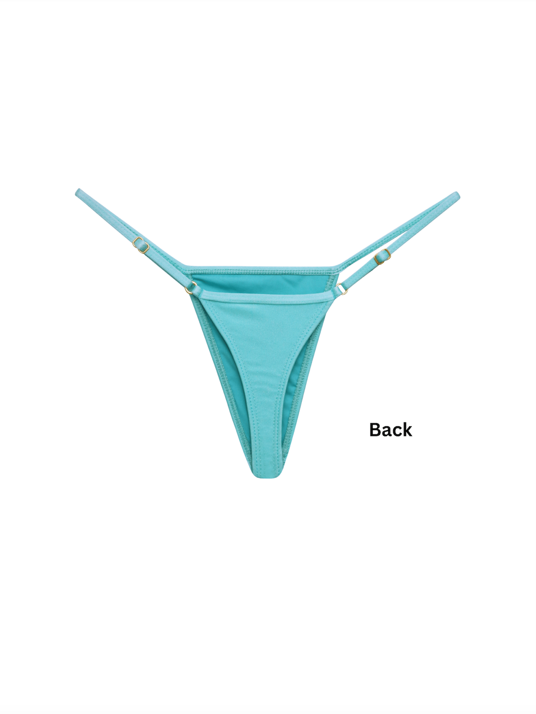 Tan Line Bikini String Thong Black