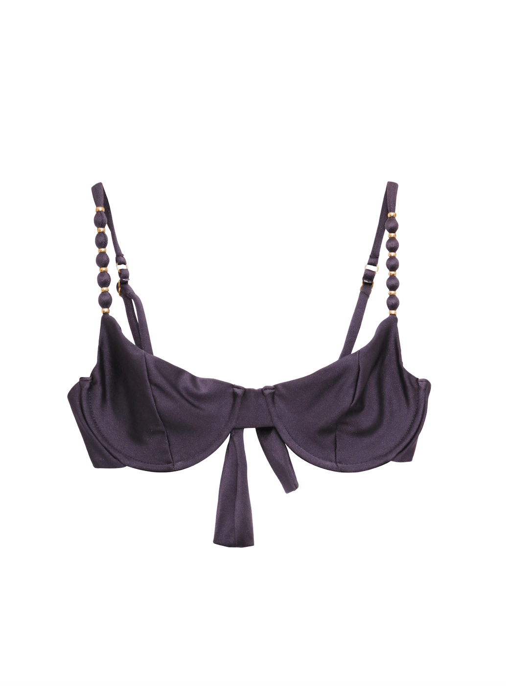 Salt & Glow Bikini Underwire Top - Charcoal