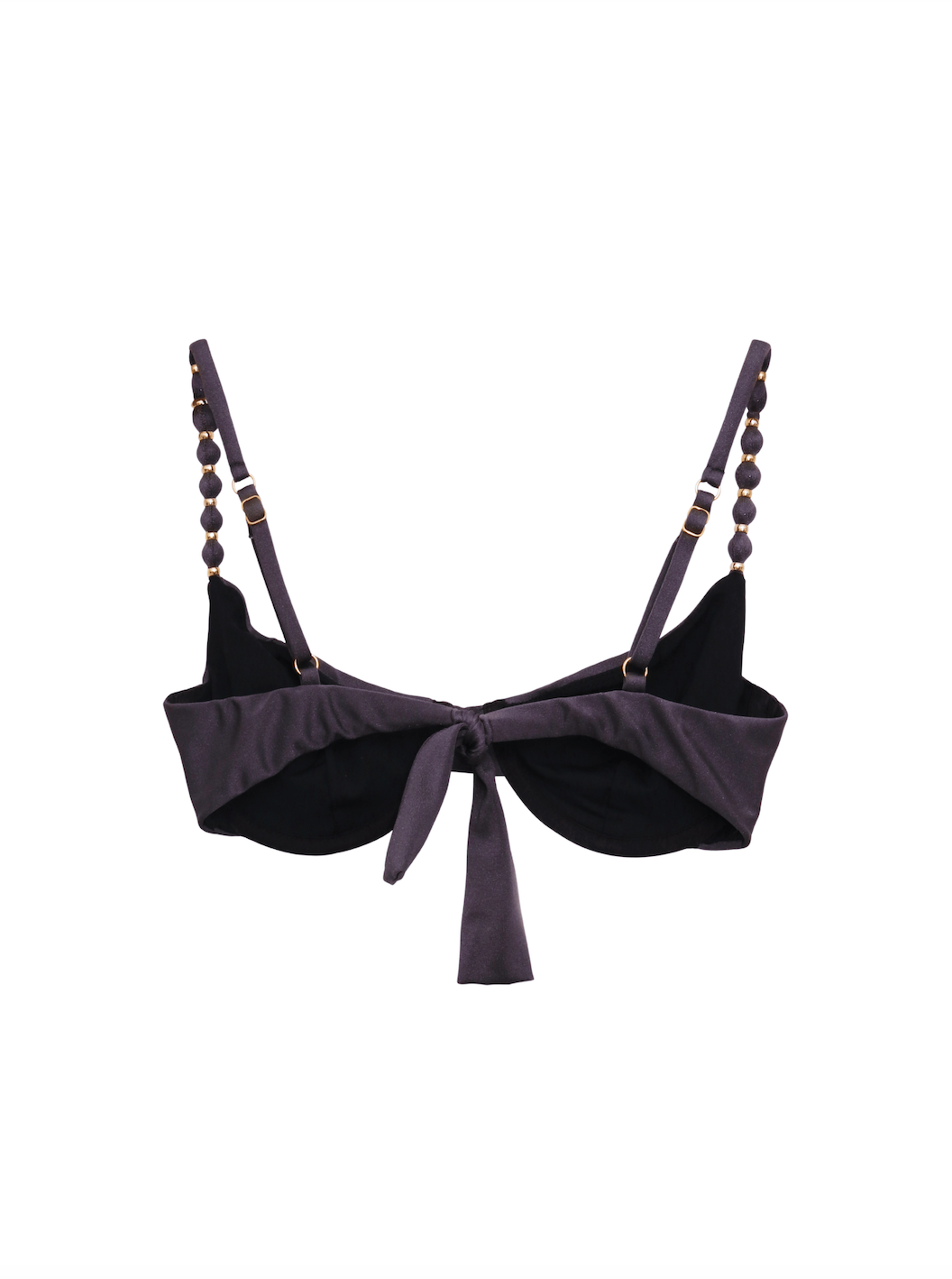 Salt & Glow Bikini Underwire Top - Charcoal