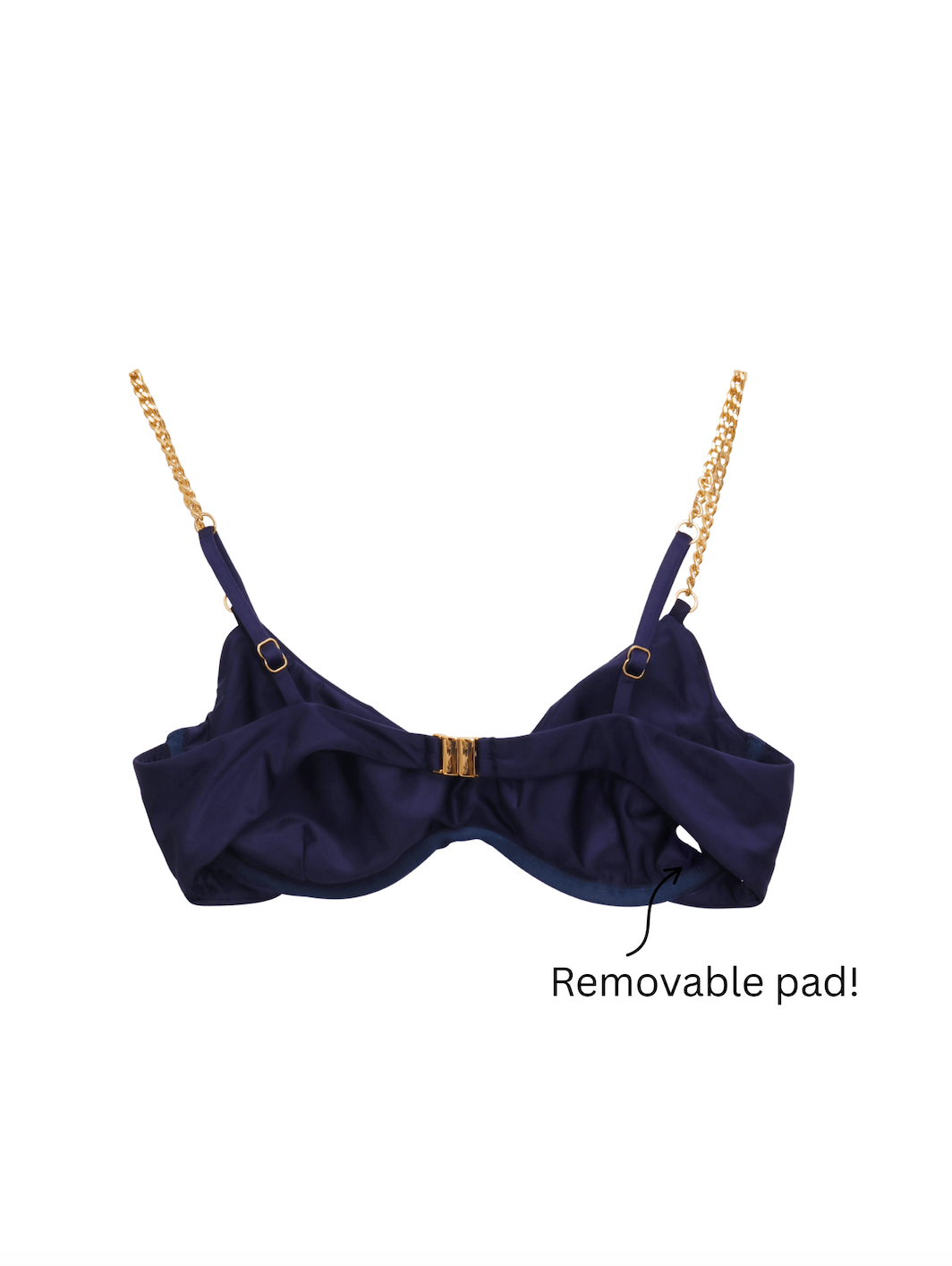 Muse Underwire Bikini Top Navy Blue