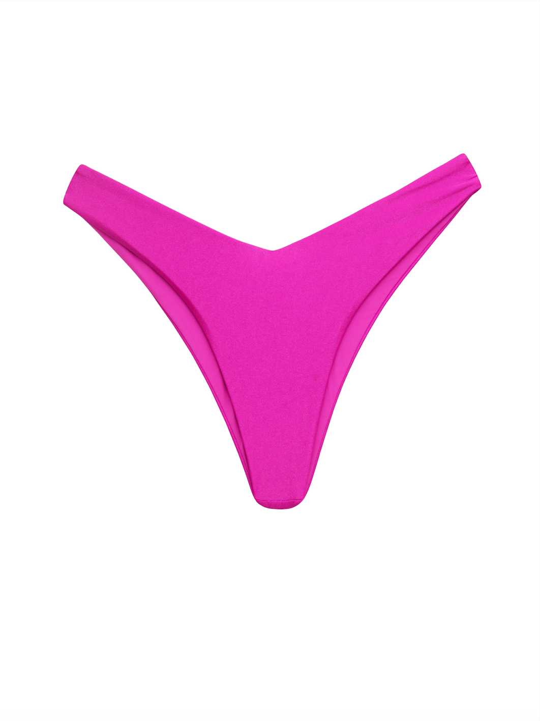 Wave High-Cut Bikini Bottom - Pink