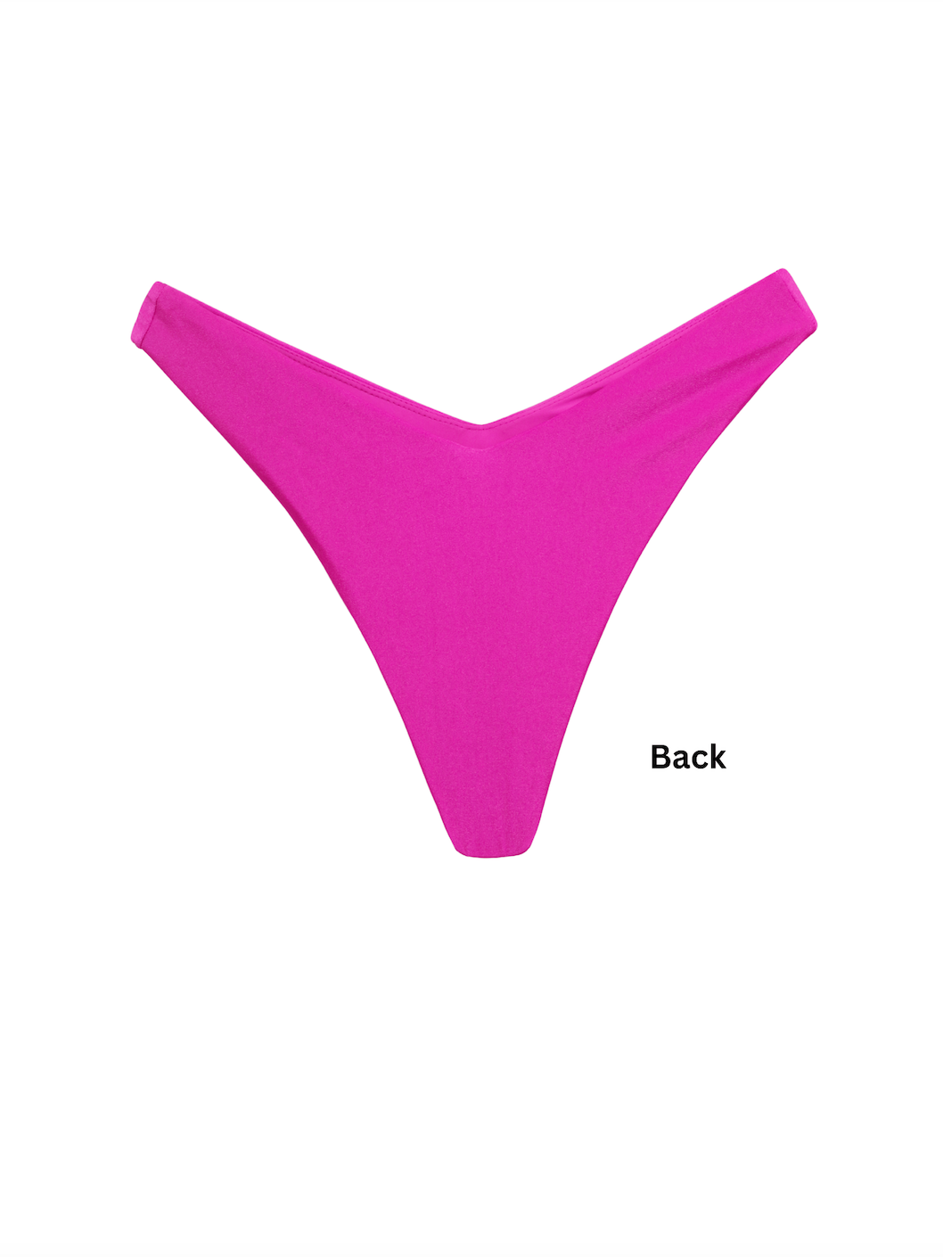 Wave High-Cut Bikini Bottom - Pink
