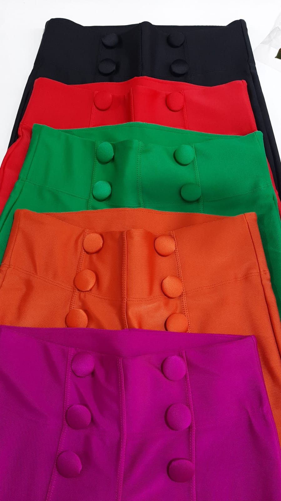 Compression Shine Sculpted Pants front buttons