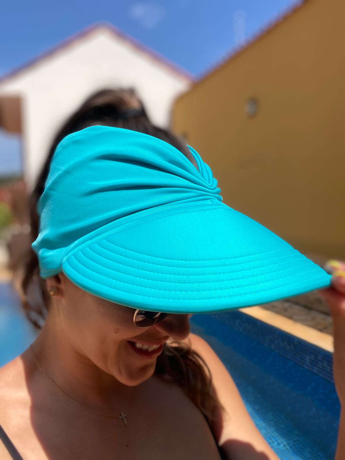Women's Sun Visor, Turban Visor, Brazilian Cap , 50+ UV Protection