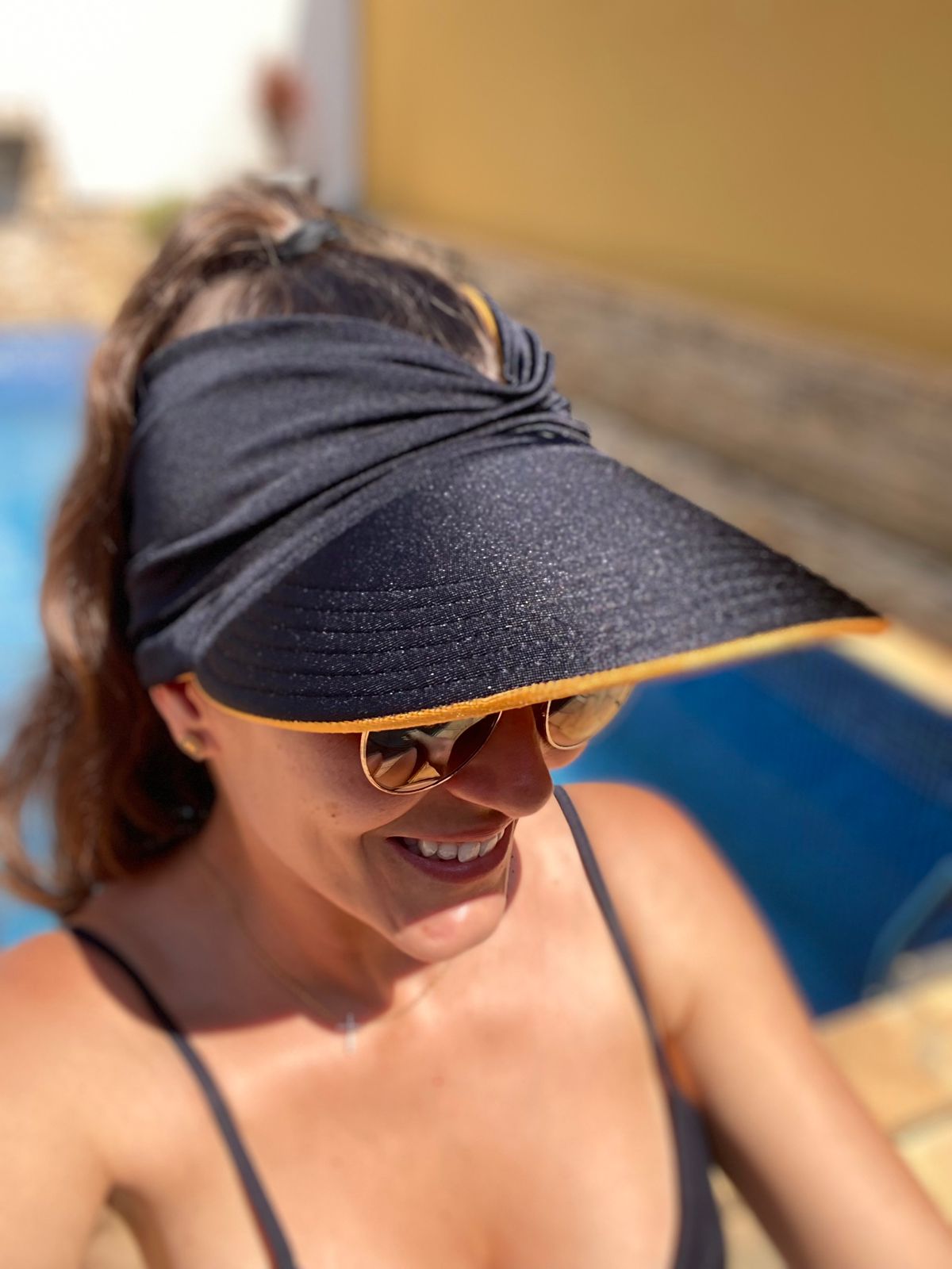 Women's Sun Visor, Turban Visor, Brazilian Cap , Double-sided