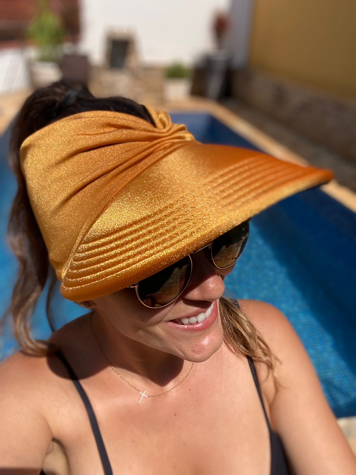 Women's Sun Visor, Turban Visor, Brazilian Cap , Double-sided