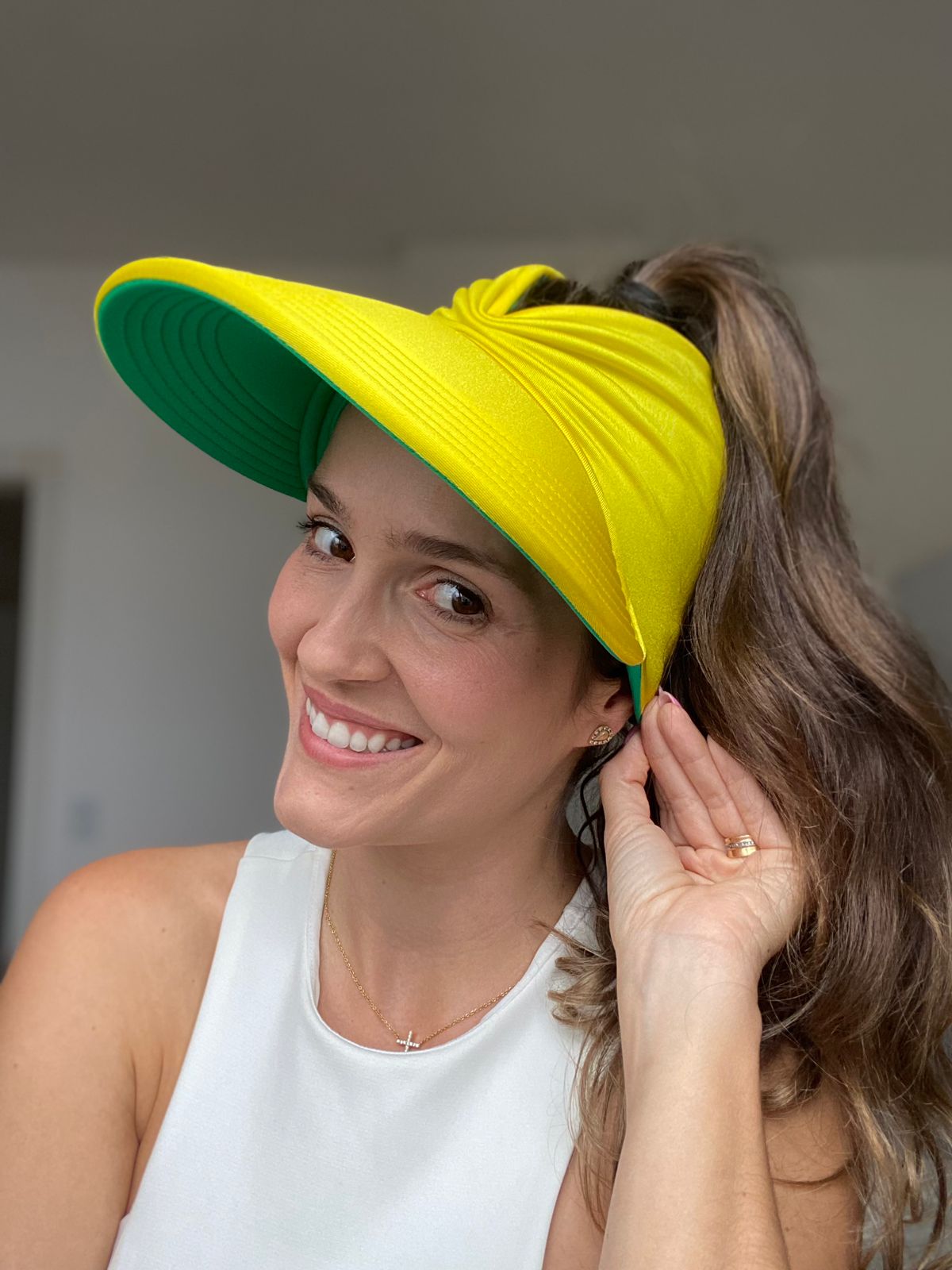 Women's Sun Visor, Turban Visor, Brazilian Cap , Double-Sided