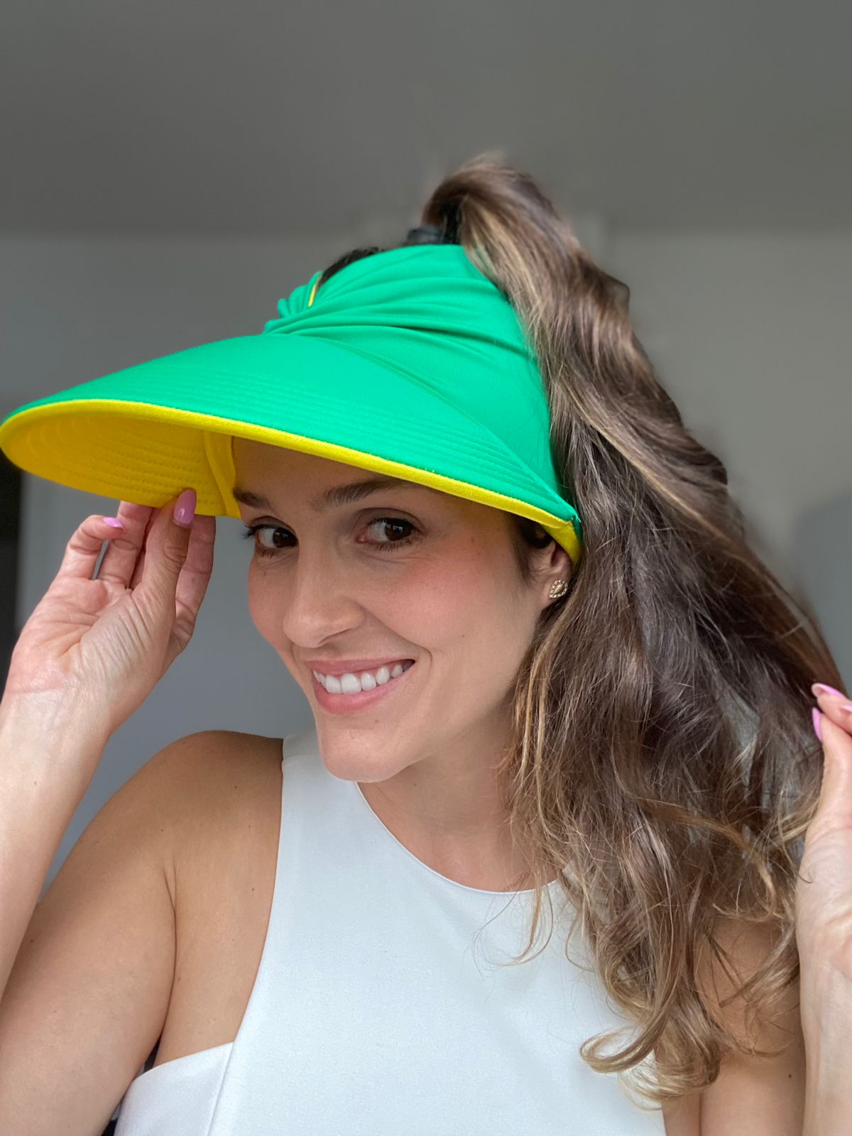 Women's Sun Visor, Turban Visor, Brazilian Cap , Double-Sided