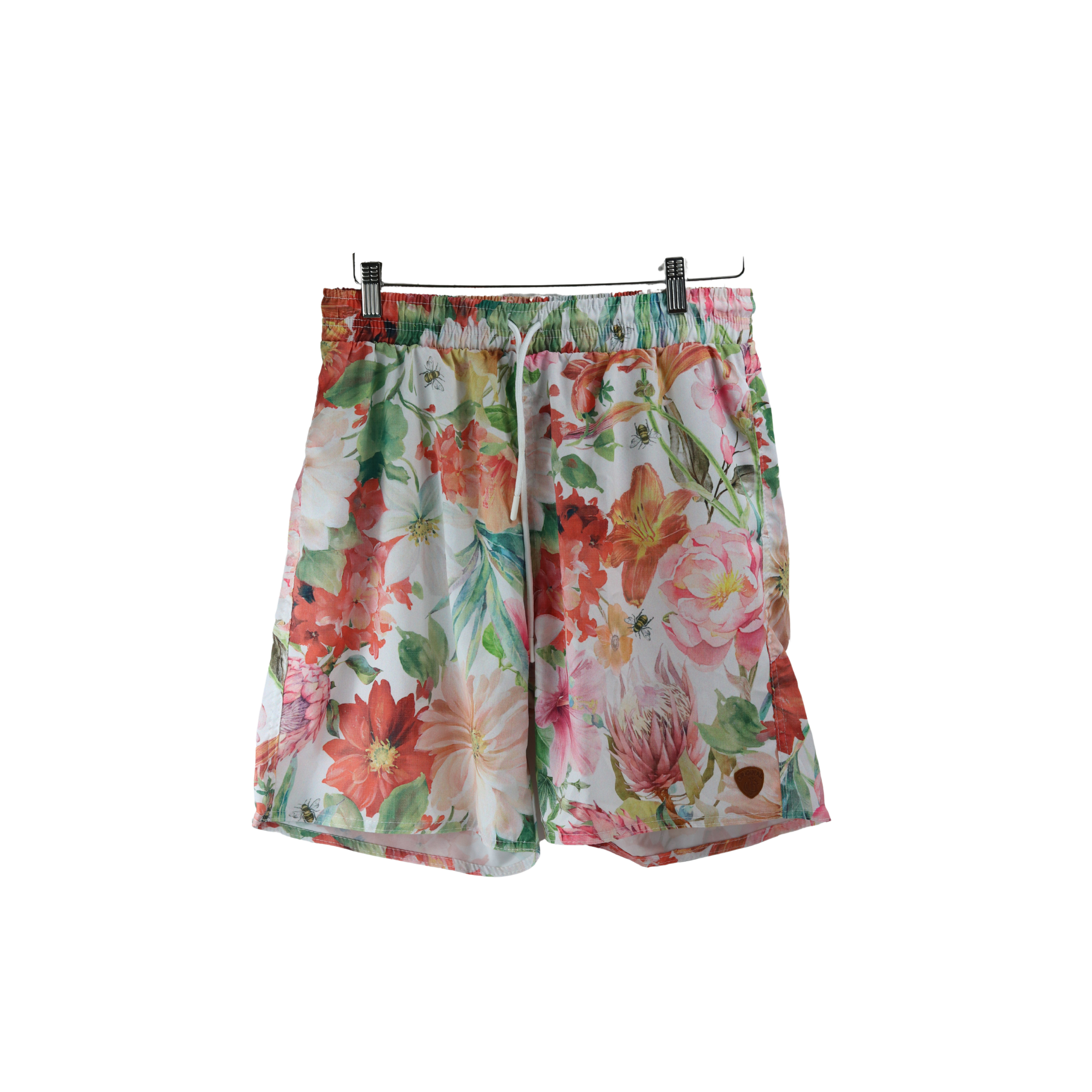 Flowered Men's Swim Trunks